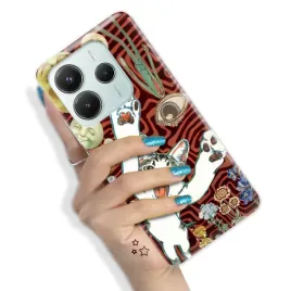 etui-do-xiaomi-redmi-note-14-5g-pancerne-trendy-pink-cute-animals-hit-wzory