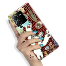 etui-do-vivo-s15-pro-pancerne-nowoczesne-trendy-pink-cute-animals-hit-wzory