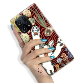etui-do-oppo-find-x5-pancerne-nowoczesne-trendy-pink-cute-animals-hit-wzory