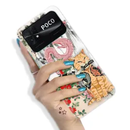 etui-do-xiaomi-poco-c40-pancerne-trendy-pink-cute-funny-animals-hit-wzory