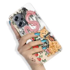 etui-do-xiaomi-redmi-note-11t-pro-mocne-nowoczesne-pink-animals-hit-wzory