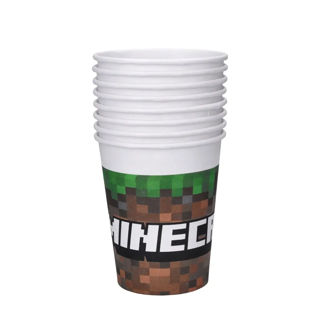 kubki-papierowe-jednorazowe-minecraft-200ml-8szt