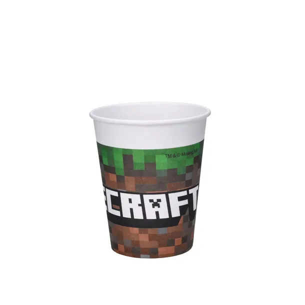 kubki-papierowe-jednorazowe-minecraft-200ml-8szt-waga-z-opakowaniem-0-5-kg