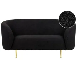 sofa-dwuosobowa-boucle-czarna-loen-lumarko