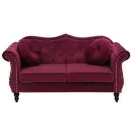 sofa-2-osobowa-welurowa-burgundowa-skien-lumarko