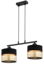 lampa-wiszaca-sufitowa-abazur-zyrandol-czarno-zloty-led
