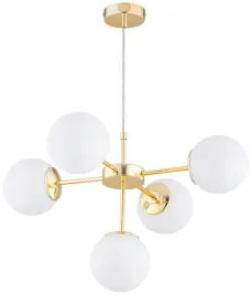 zlota-lampa-wiszaca-sufitowa-zyrandol-biale-kule-milo-led-e27