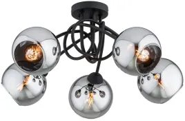 lampa-wiszaca-sufitowa-zyrandol-czarna-kula-chrom-dior-led-e27