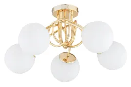 zlota-lampa-wiszaca-sufitowa-zyrandol-biale-kule-milo-led-e27