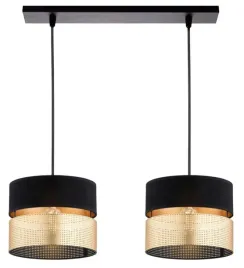 lampa-wiszaca-sufitowa-abazur-zyrandol-czarno-zloty-led