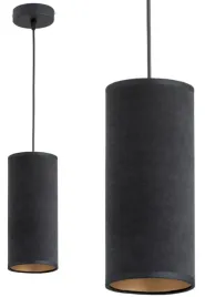 lampa-wiszaca-abazur-tuba-welur-wybor-kolorow-czarny-zielony-bezowy-szary