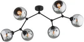 lampa-wiszaca-sufitowa-zyrandol-czarna-kula-chrom-dior-led-e27