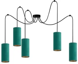 lampa-wiszaca-abazur-tuba-welur-wybor-kolorow-czarny-zielony-bezowy-szary