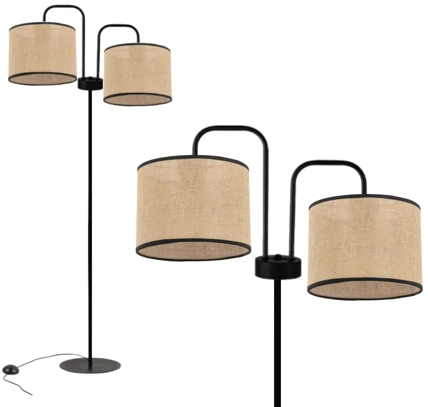 lampa-stojaca-podlogowa-abazur-juta-stan-nowy