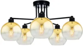 lampa-wiszaca-sufitowa-zyrandol-zwis-zlota-kula-led-e27