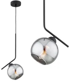 lampa-wiszaca-sufitowa-zyrandol-czarna-kula-chrom-dior-led-e27
