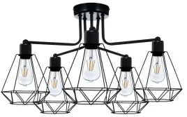 lampa-wiszaca-sufitowa-zyrandol-brylant-loft-drut