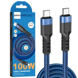 polion-mocny-kabel-przewod-usb-c-szybkie-ladowanie-100w-5a-pd-2m-oplot