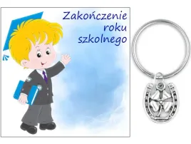 prezent-zakonczenie-roku-szkolnego-dzien-dziecka-brelok-uczen-podkowa