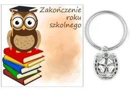 prezent-zakonczenie-roku-szkolnego-dzien-dziecka-brelok-uczen-podkowa