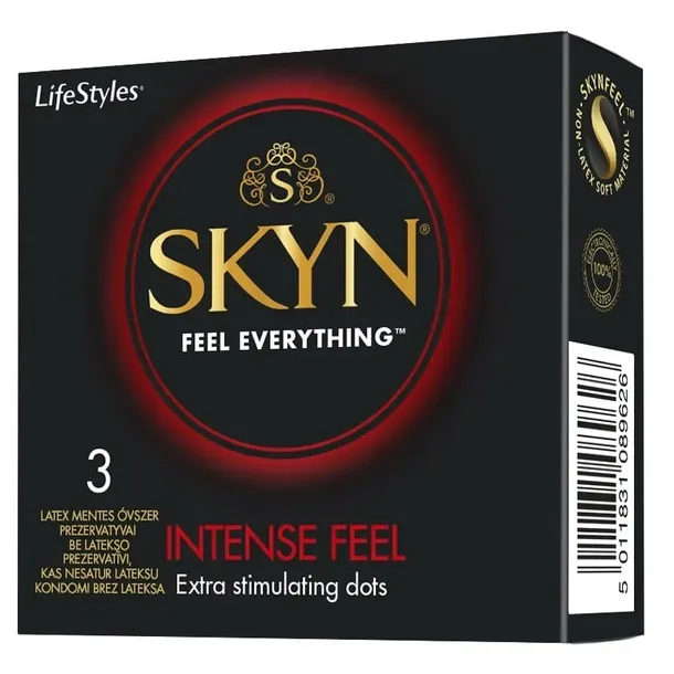 Prezerwatywy SKYN Intense Feel z wypustkami stymulujące doznania 3 szt.