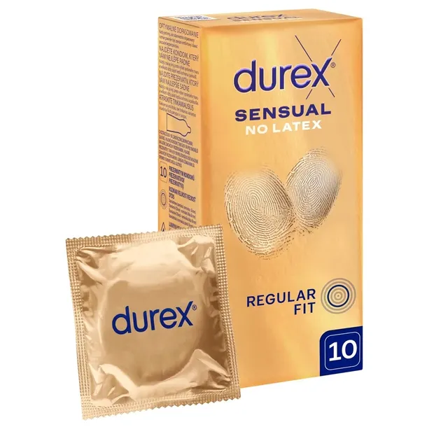 Prezerwatywy DUREX real feel SENSUAL NO LATEX cienkie nielateksowe 10 szt