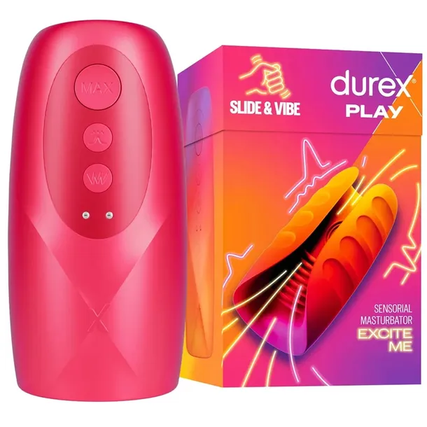 Durex MASTURBATOR MĘSKI elektryczny wibrujący TRYB LIZANIA dyskretny