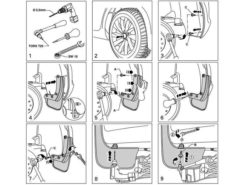 chlapacze-tyl-vw-golf-oe-stan-nowy