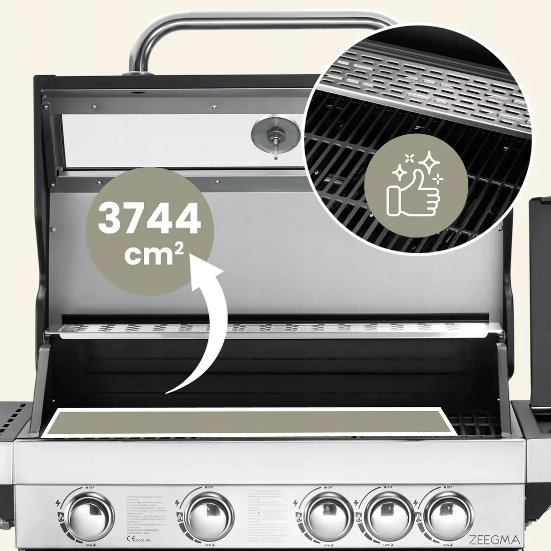 grill-gazowy-4-1-rusztem-zeliwnym-ogrodowy-1420-kw-nierdzewny-pokrowiec-stan-nowy