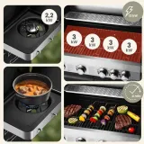 grill-gazowy-4-1-rusztem-zeliwnym-ogrodowy-1420-kw-nierdzewny-pokrowiec-cechy-dodatkowe-kolka-nienagrzewajacy-sie-uchwyt-nieprzywierajaca-powloka-palnik-boczny-do-gotowania-pojemnik-na-tluszcz-pokrowiec-pokrywa-polka-regulacja-temperatury-szafka-termometr