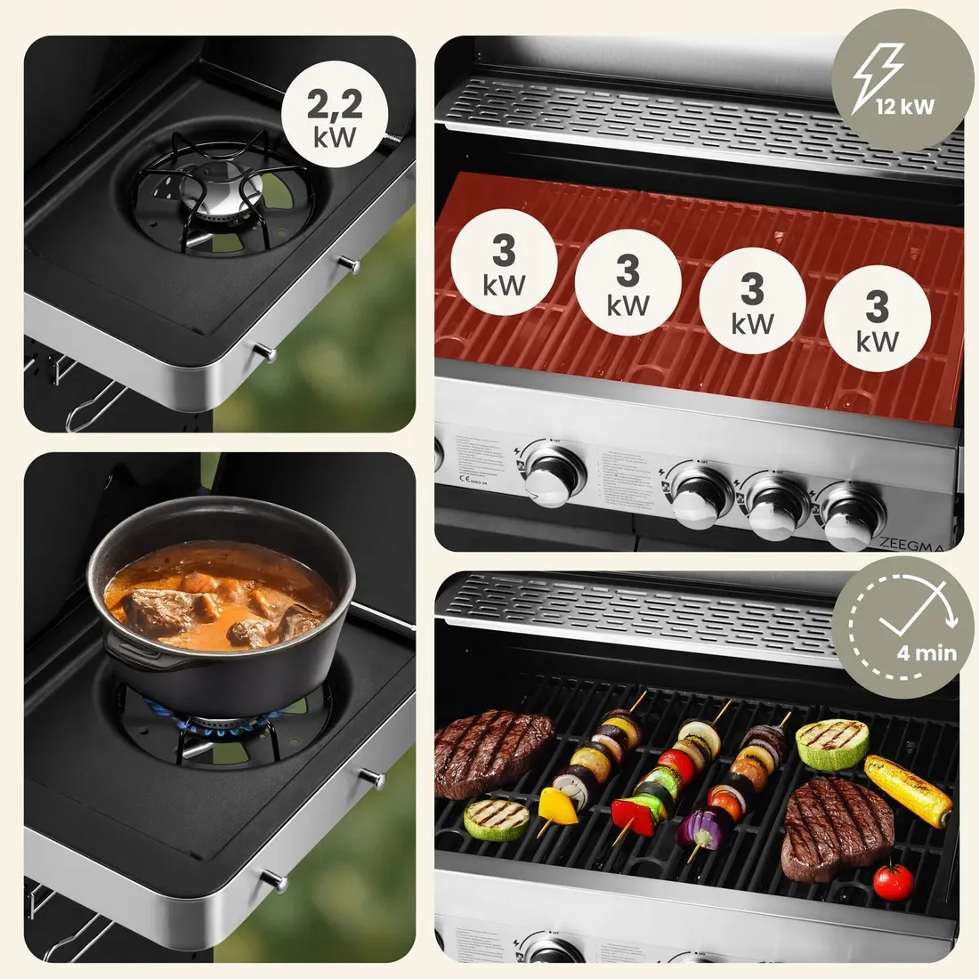 grill-gazowy-4-1-rusztem-zeliwnym-ogrodowy-1420-kw-nierdzewny-pokrowiec-stan-nowy