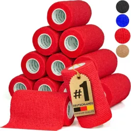 hund-ist-konig-bandaz-samoprzylepny-elastyczny-bandaz-12-x-47-m-czerwony