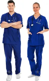 medyczny-lekarski-ochronny-komplet-fartuch-l-unisex-granatowy-aiesi