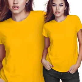 koszulka-damska-t-shirt-dla-kobiety-bawelniana-xxl-zolta-jakosc