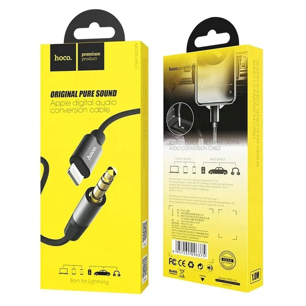 kabel-hoco-usb-apple-lightning-1-m-czarny-stan-nowy