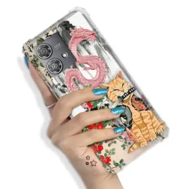 etui-do-motorola-edge-40-neo-mocne-zabawne-zwierzeta-pink-funny-hit-wzory