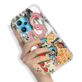 etui-do-realme-9-5g-pancerne-trendy-zabawne-zwierzeta-pink-funny-hit-wzory