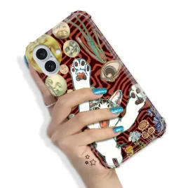 etui-do-iphone-16-plus-pancerne-trendy-zabawne-zwierzeta-pink-funny-wzory