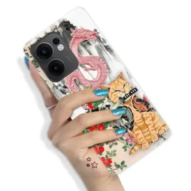 etui-do-oppo-reno-13f-5g-pancerne-trendy-pink-cute-funny-animals-hit-wzory