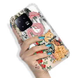 etui-do-xiaomi-13-pro-mocne-trendy-zabawne-zwierzeta-pink-funny-modne-wzory