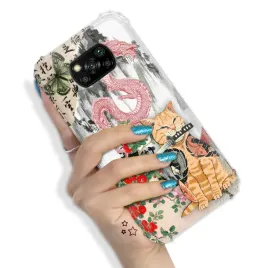etui-do-xiaomi-poco-x3-pro-pancerne-zabawne-zwierzeta-pink-funny-hit-wzory