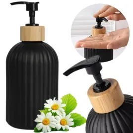 dozownik-do-mydla-plynu-nablatowy-reczny-400-ml-bezowy-czarny