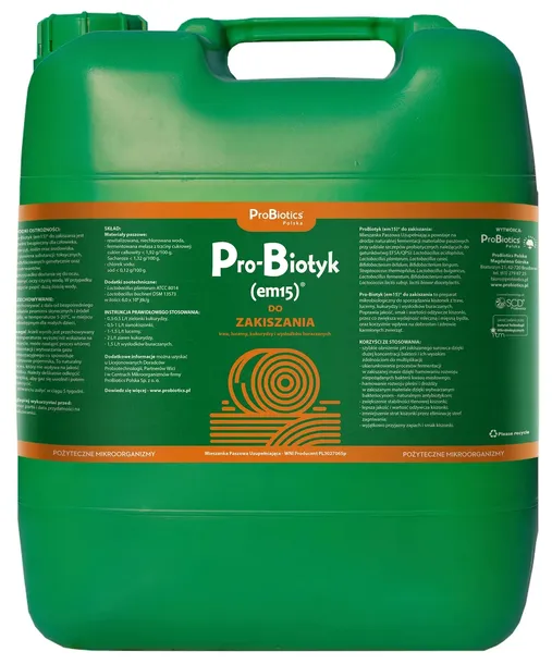 Zakiszacz Do Kukurydzy Traw Lucerny Mikrobiologiczny Kiszonka Bez Pleśni20L