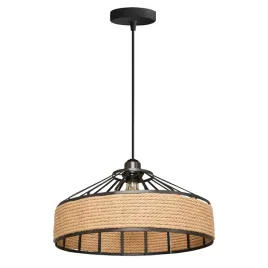 lampa-sufitowa-wiszaca-boho-sznur-czarna-brazowa-app1317