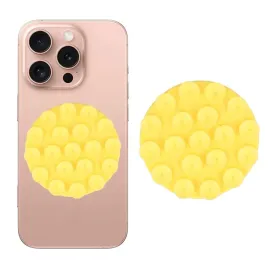 silikonowa-przyssawka-okragla-zolta-na-plecki-telefonu-uchwyt-do-lustra