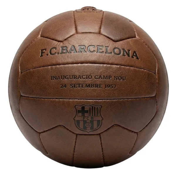 FC Barcelona piłka nożna retro Camp Nou oficjalna skóra naturalna B1048