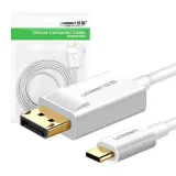 kabel-usb-c-ugreen-display-port-15m-bialy-waga-z-opakowaniem-0-15-kg-stan-nowy