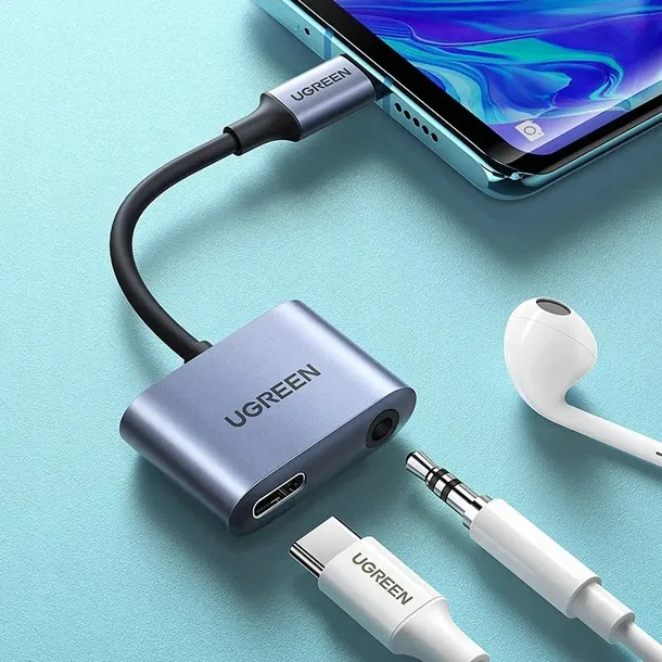 adapter-audio-ugreen-cm231-usb-c-do-mini-jack-3-5mm-szary-stan-nowy-waga-z-opakowaniem-0-028-kg