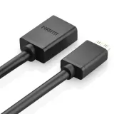 adapter-ugreen-20137-mini-hdmi-do-hdmi-22cm-czarny-dlugosc-0-22-m