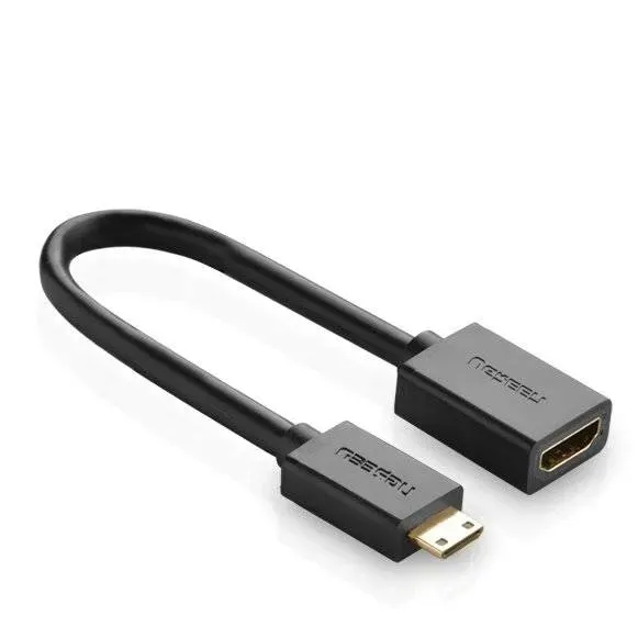 adapter-ugreen-20137-mini-hdmi-do-hdmi-22cm-czarny-stan-nowy-waga-z-opakowaniem-0-061-kg
